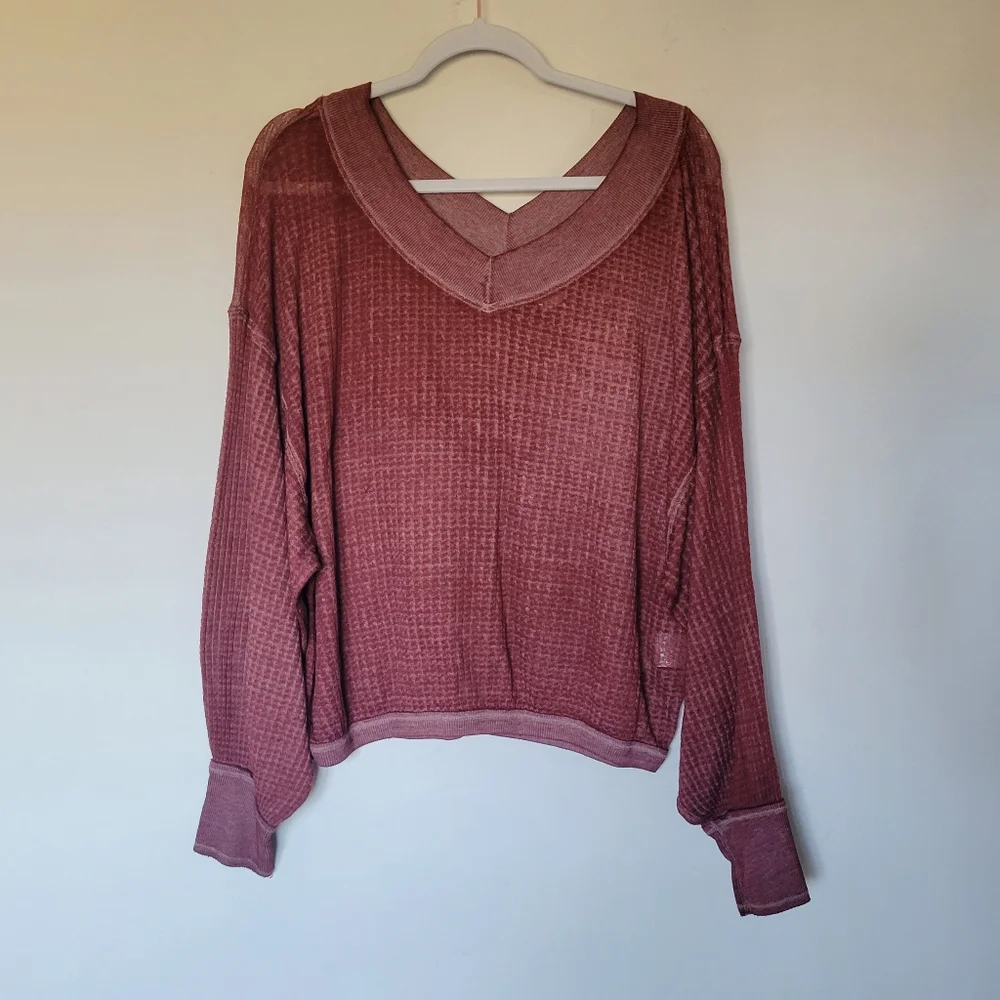 Free People We the Free South Side Thermal‎ Topin Cinnamon